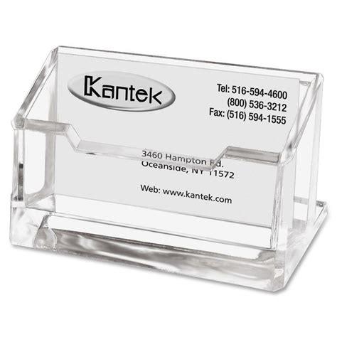 clear acrylic business card holders.